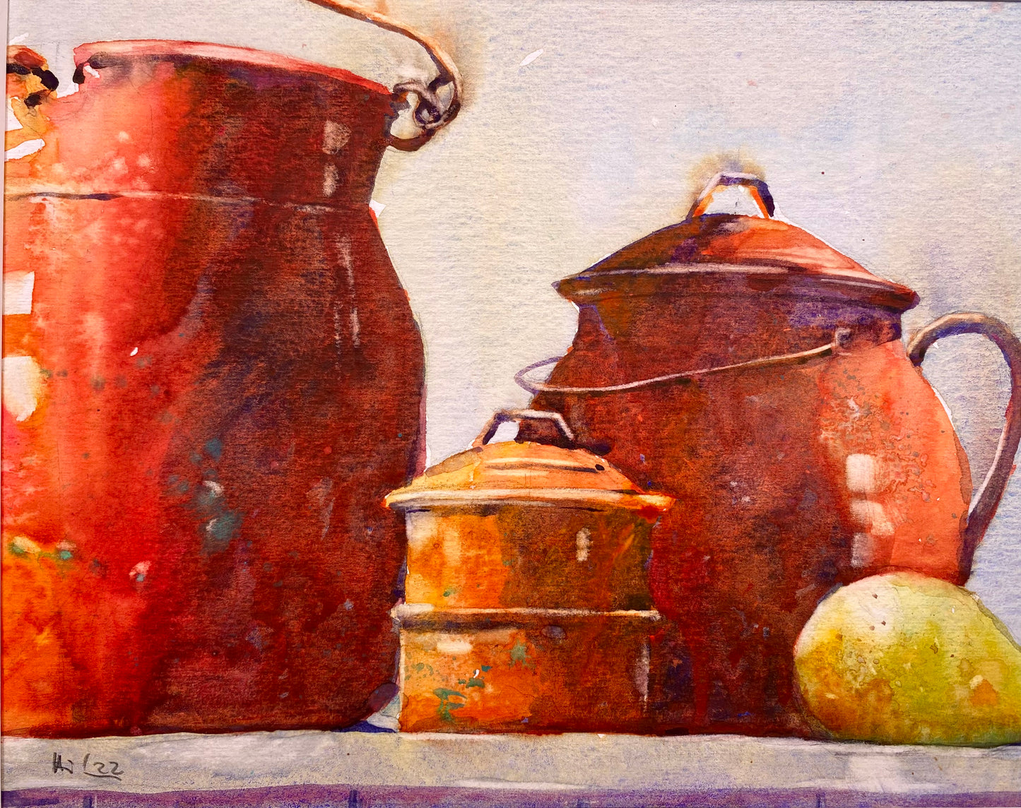 Stillleben mit Kupferkannen (24x30cm)