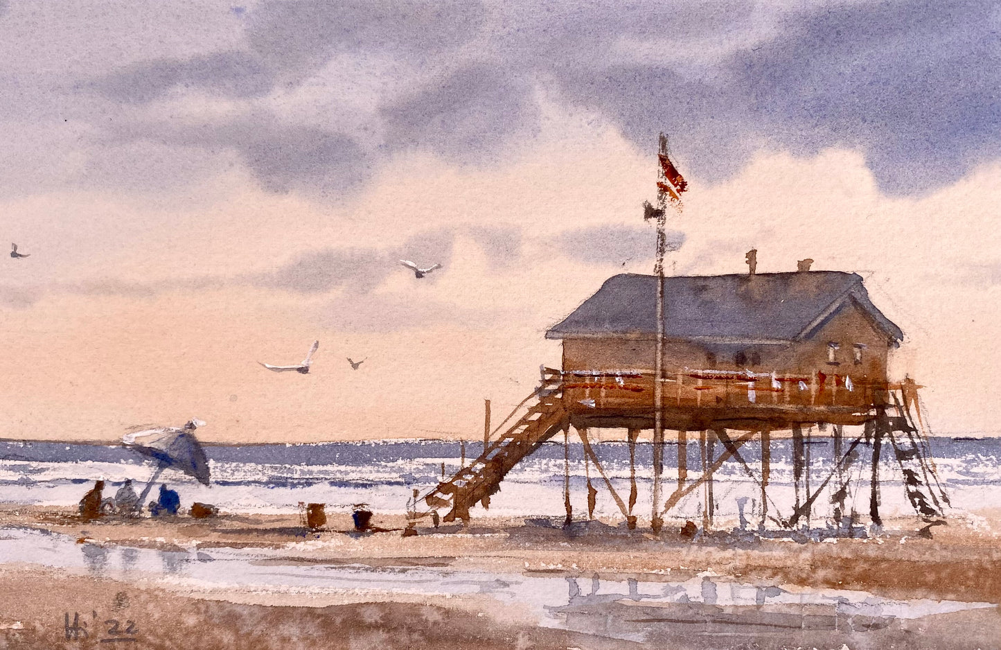 An der Nordsee (24x30cm)