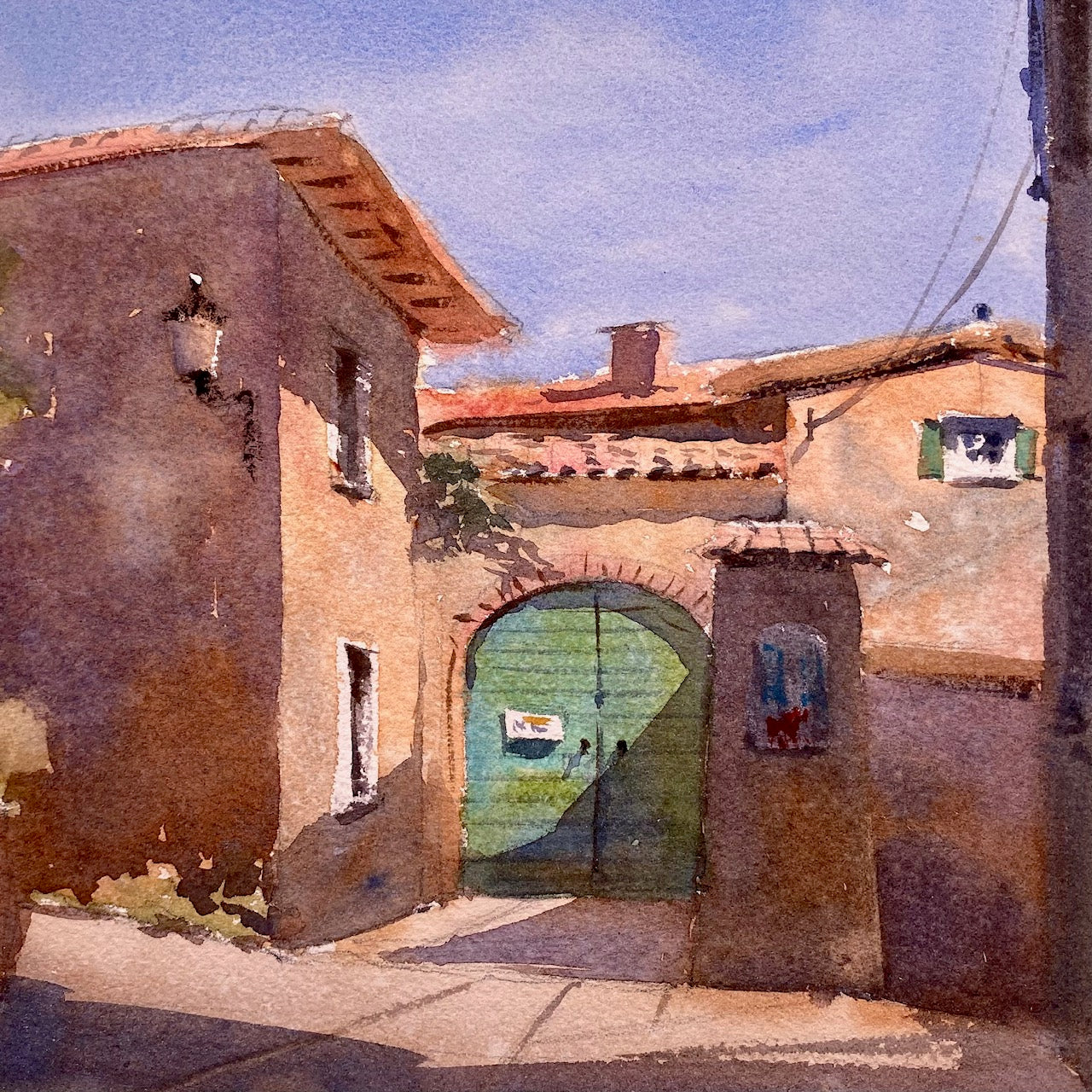 Italienische Gasse (30x30cm)
