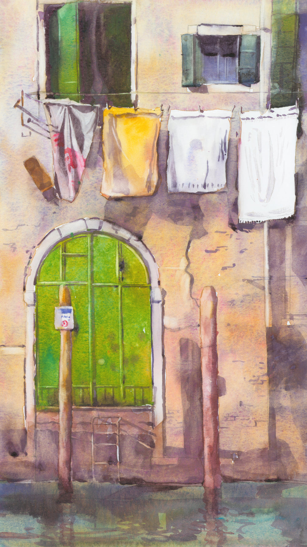 Waschtag in Castello (40x60cm)