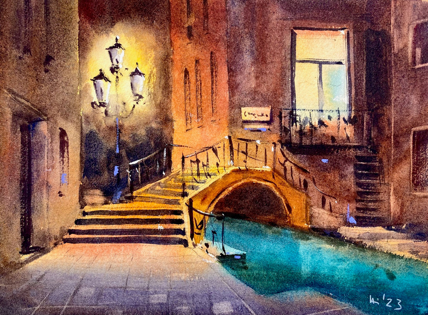 Venedig nachts (28x35cm)