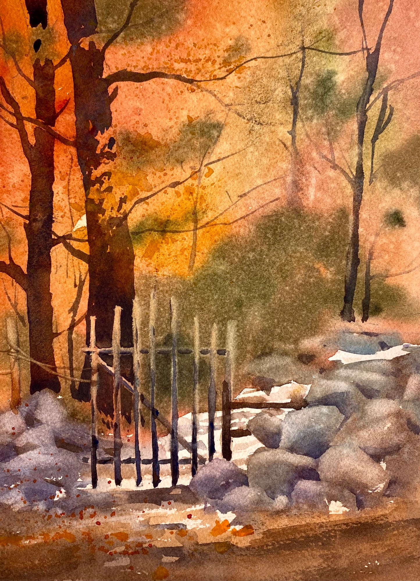 Herbstwald (28x35cm)