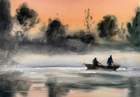 Morgen am See (28x35cm)