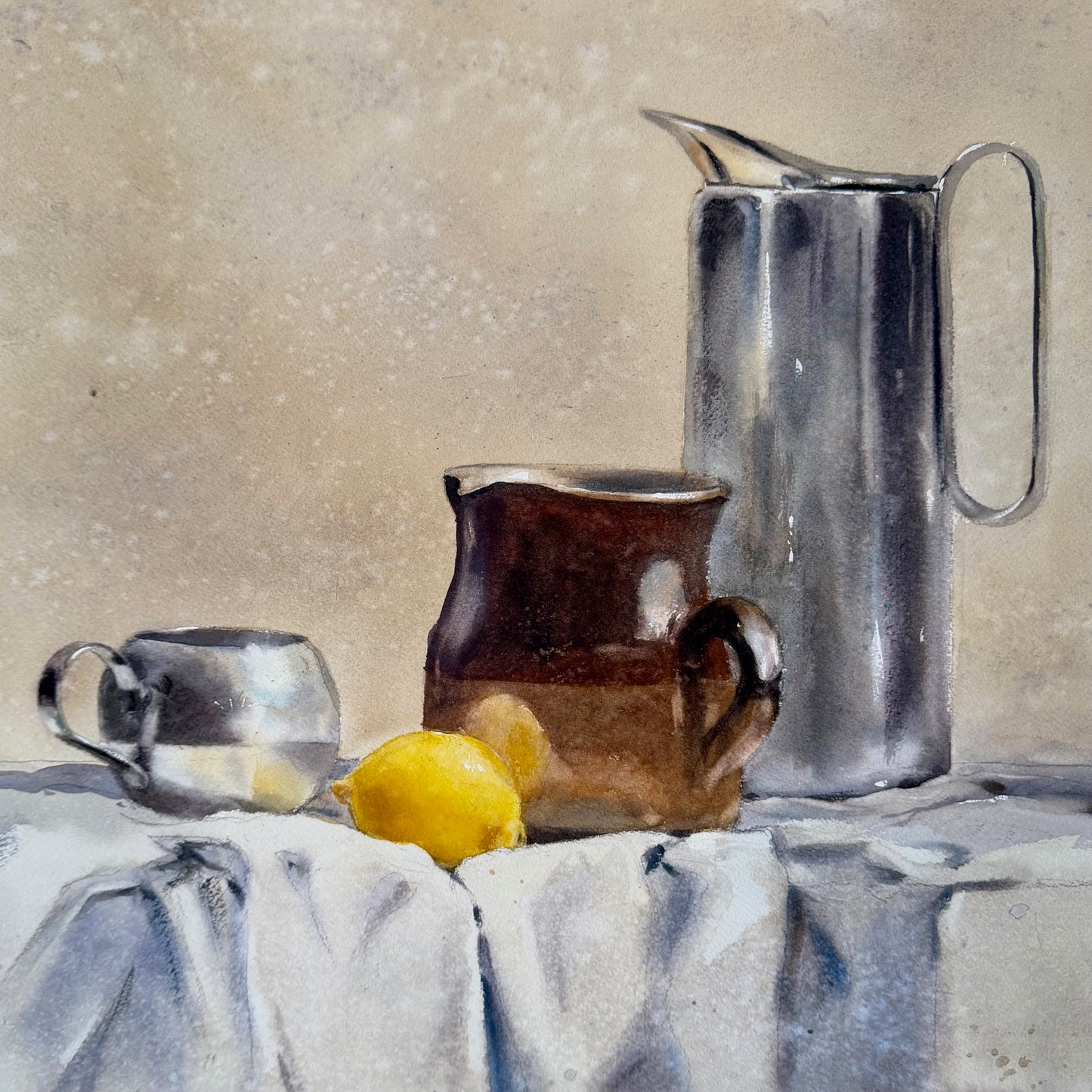 Glänzendes mit Zitrone (53x53cm)