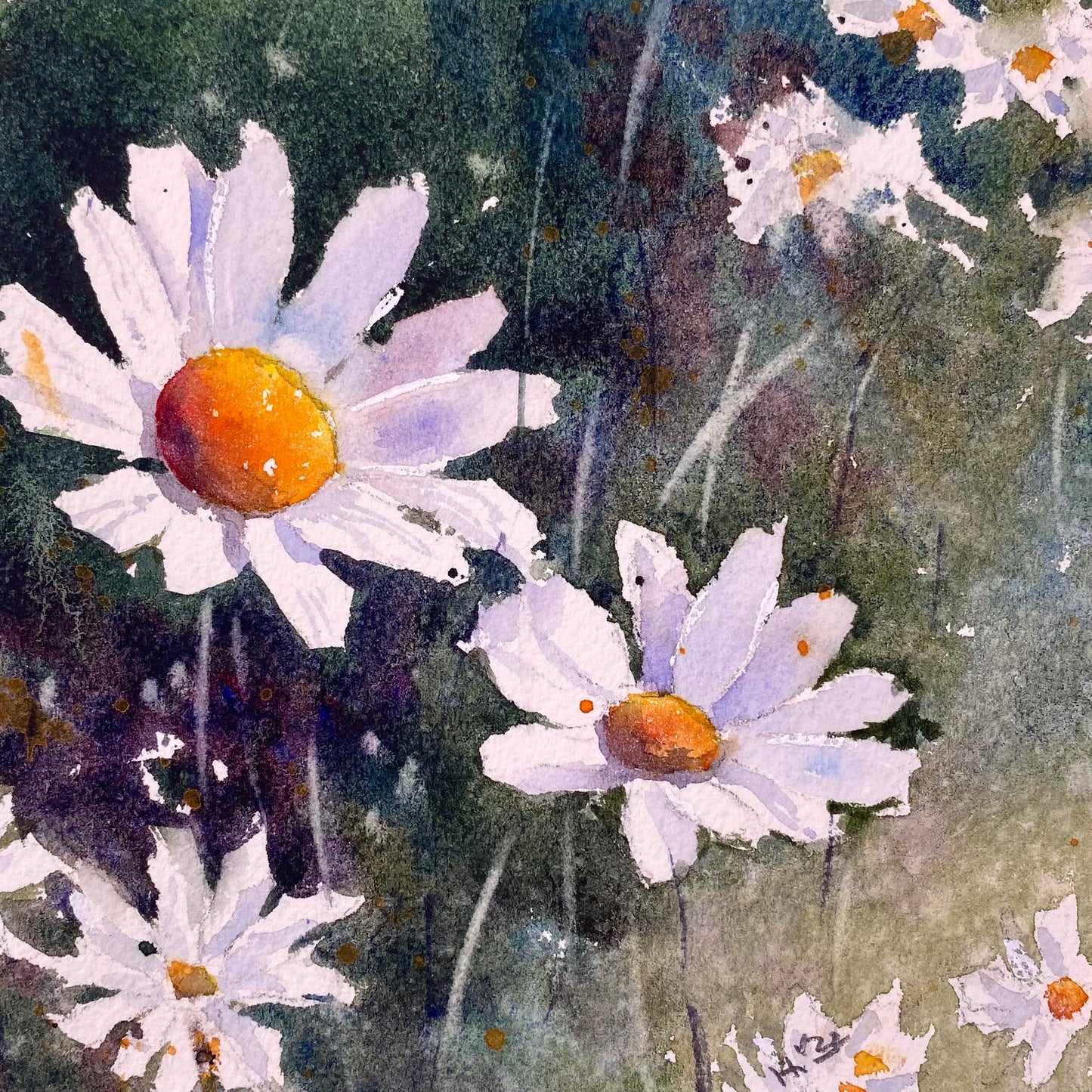 Frühlingswiese (20x20cm)