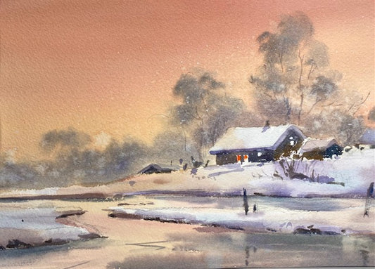 Wintermorgen (35x28cm)