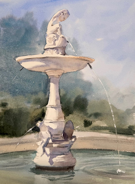 Brunnen in Florenz (28x35cm)