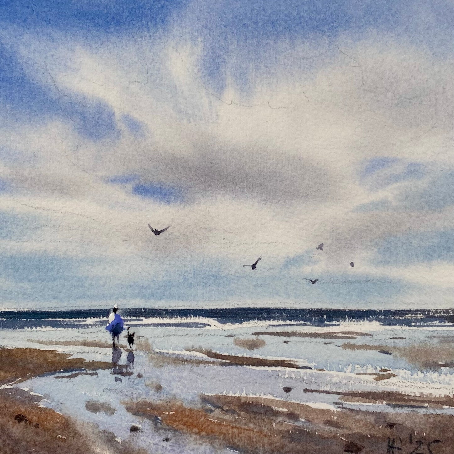 Winter am Meer (20x20cm)